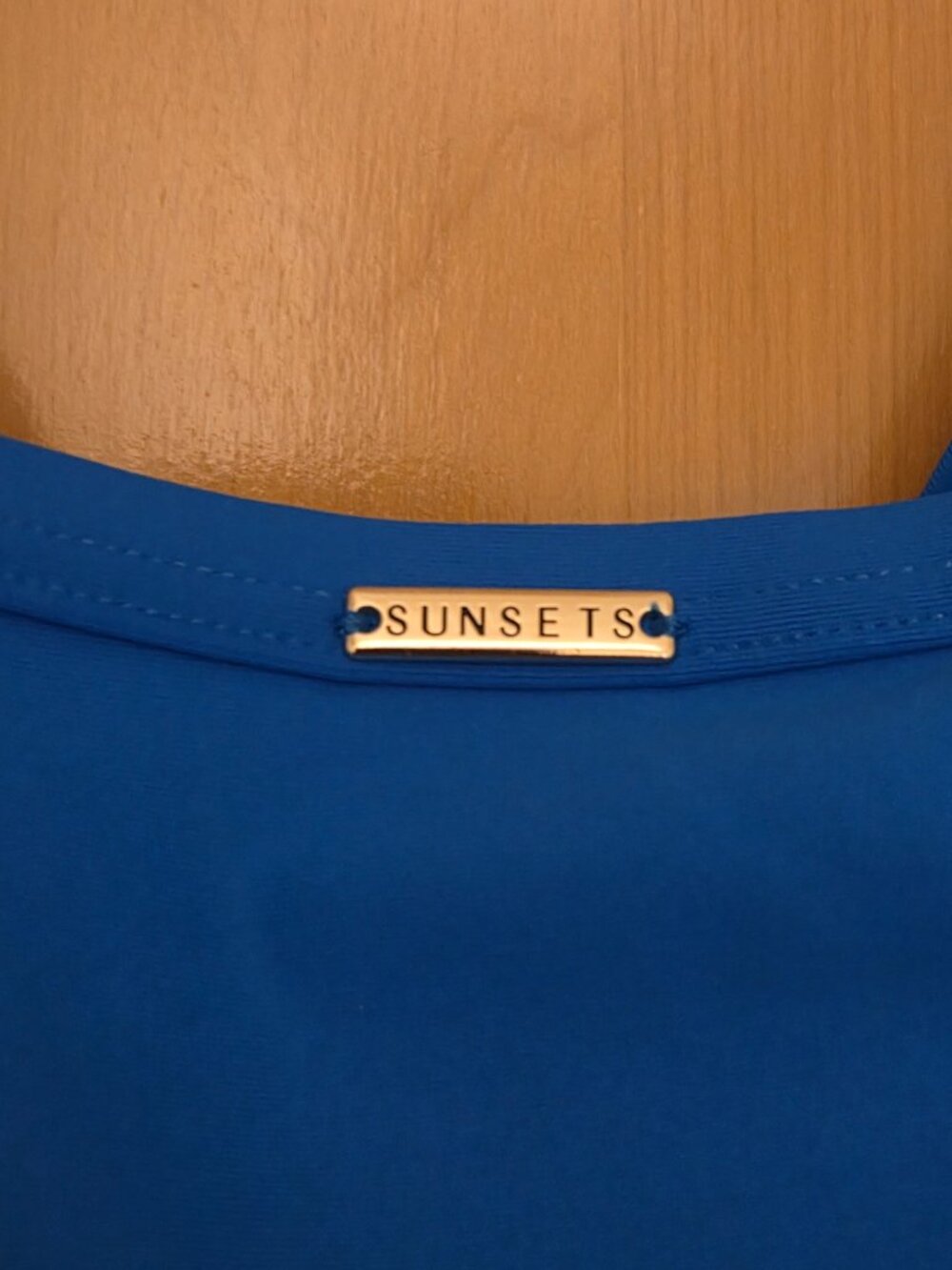 NWT Sunsets ELECTRIC BLUE Forever Twist Tankini Underwire Swim Top Size 40D/42C - Picture 8 of 10